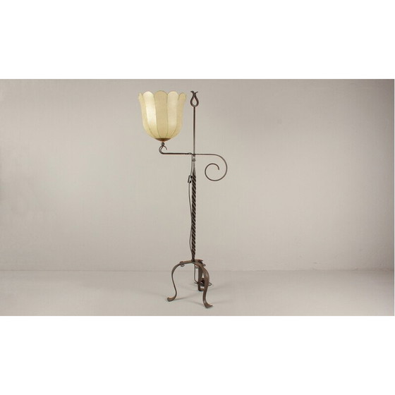 Image 1 of Vintage smeedijzeren vloerlamp, Duitsland 1970