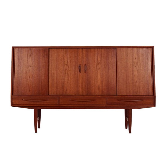 Image 1 of Vintage teakhouten highboard, Denemarken 1970