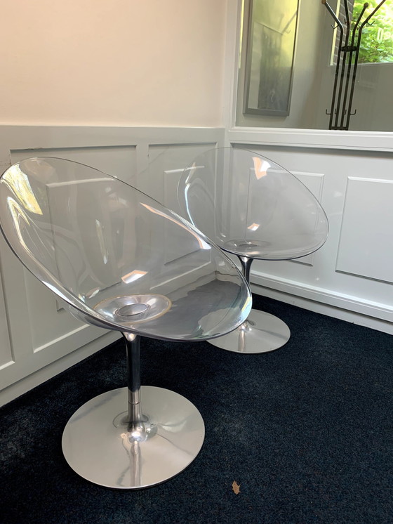 Image 1 of 2x Philip Starck Ero S Kartell Stoelen