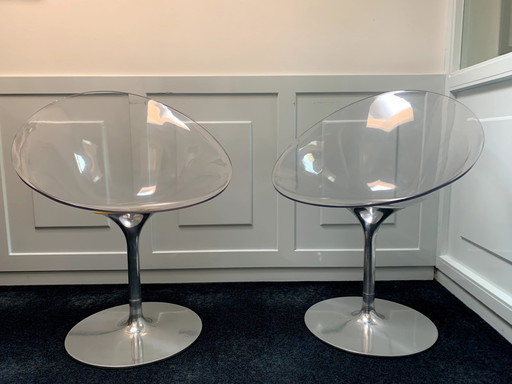 2x Philip Starck Ero S Kartell Stoelen