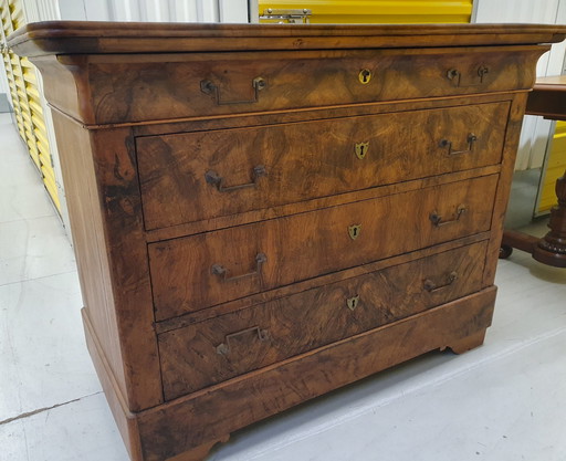 Commode met 4 laden Elzas Laat 19e eeuw