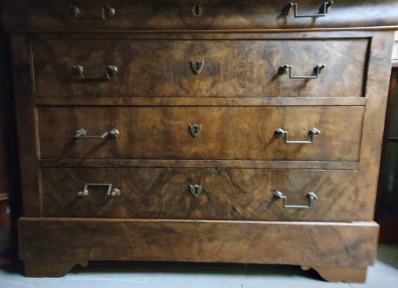 Image 1 of Commode met 4 laden Elzas Laat 19e eeuw