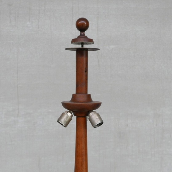 Image 1 of Vintage walnoten vloerlamp, Frankrijk 1930