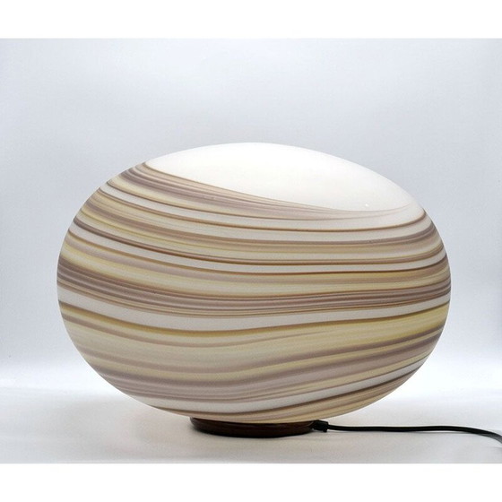 Image 1 of Vintage geblazen Murano glazen lamp door VeArt, Italië 1970