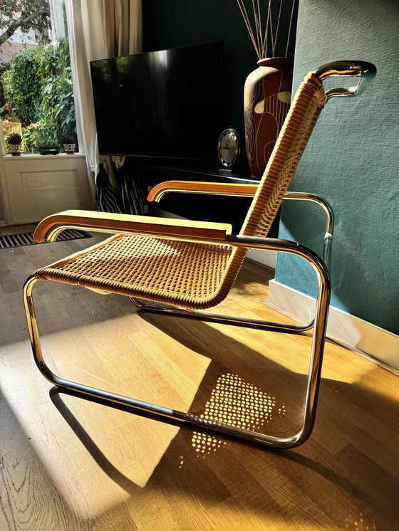 Image 1 of Thonet S35 rotan fauteuil