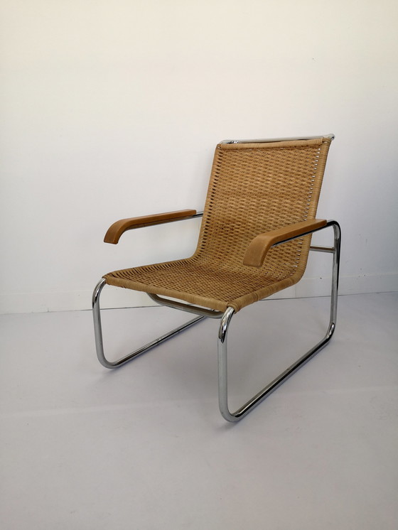 Image 1 of Thonet S35 rotan fauteuil