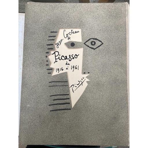 Vintage portfolio "Picasso van 1916 tot 1961" door Jean Cocteau en Pablo Picasso voor Rocher, 1962