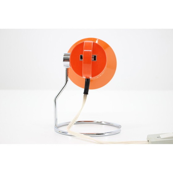 Image 1 of Vintage verstelbare oranje tafellamp, Tsjecho-Slowakije 1970