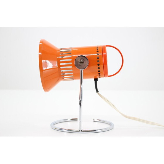 Image 1 of Vintage verstelbare oranje tafellamp, Tsjecho-Slowakije 1970