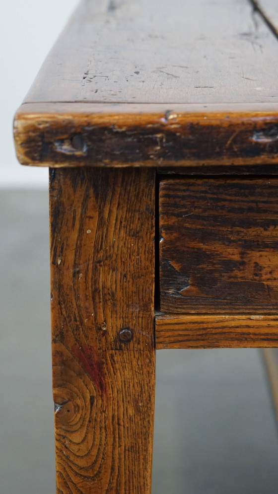 Image 1 of Side Table/ Drop Leaf Table Met Lade