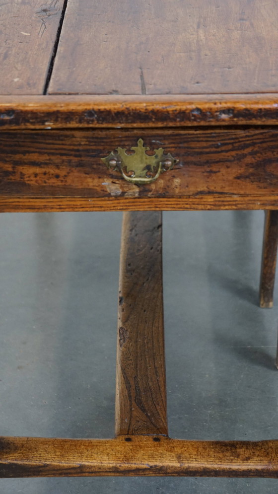 Image 1 of Side Table/ Drop Leaf Table Met Lade