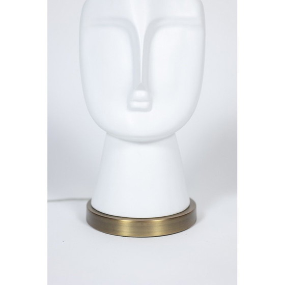 Image 1 of Paar vintage lampen in mat wit opaline