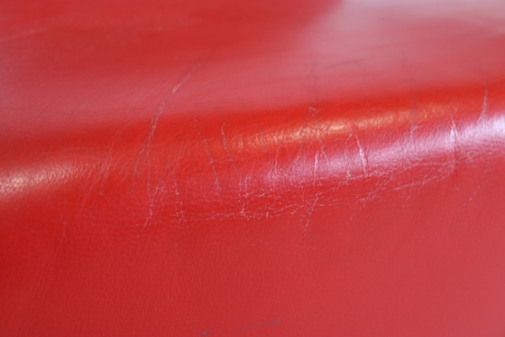 Image 1 of 2x Gelderland 6420 rood leder fauteuil