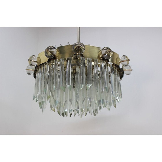 Image 1 of Vintage kristallen kroonluchter voor 14 lampen