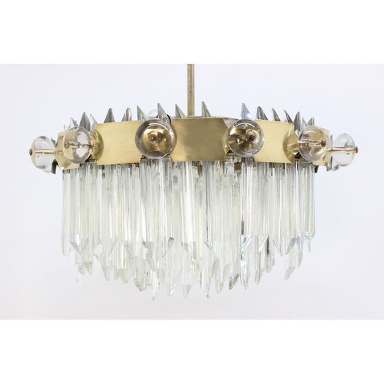 Image 1 of Vintage kristallen kroonluchter voor 14 lampen