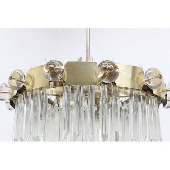 Image 1 of Vintage kristallen kroonluchter voor 14 lampen