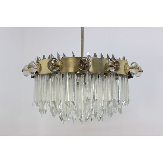 Image 1 of Vintage kristallen kroonluchter voor 14 lampen