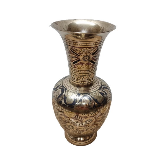 Image 1 of Vintage Messing Vaas Uit India