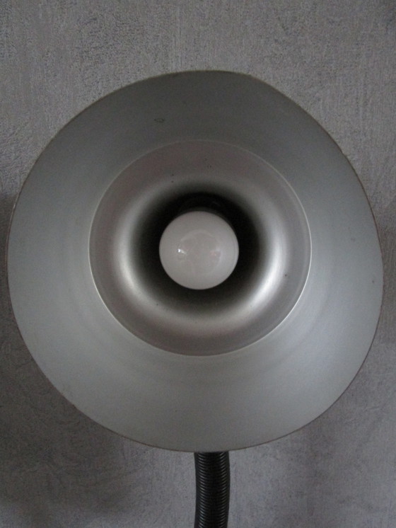 Image 1 of Grote Vintage Herda Bureaulamp, Bruin, Dutch Design Tafellamp, Retro, Ruimtetijdperk