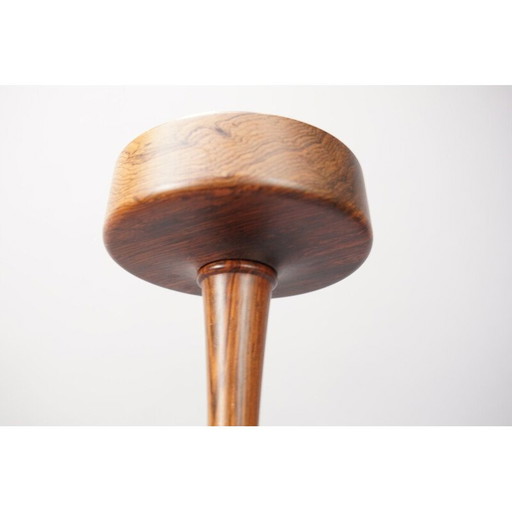 Vintage teak houten asbak op voet, Duitsland 1960