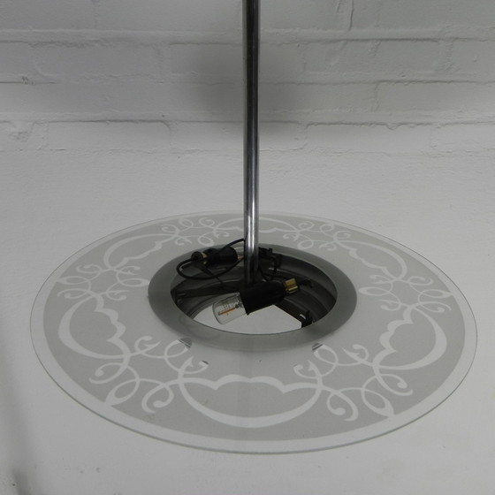 Image 1 of Art Deco Hanglamp Met Glazen Schijf, Jaren 30