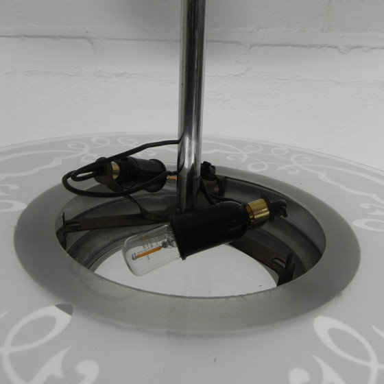 Image 1 of Art Deco Hanglamp Met Glazen Schijf, Jaren 30