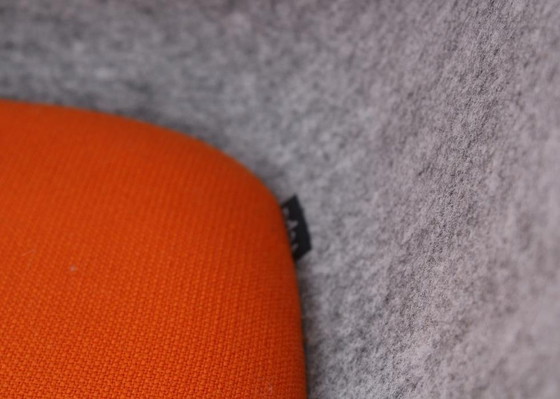 Image 1 of 2x Vepa Felt HF-10 stoel grijs/oranje