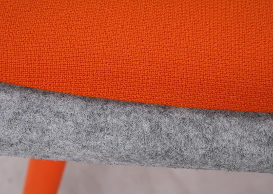 Image 1 of 2x Vepa Felt HF-10 stoel grijs/oranje