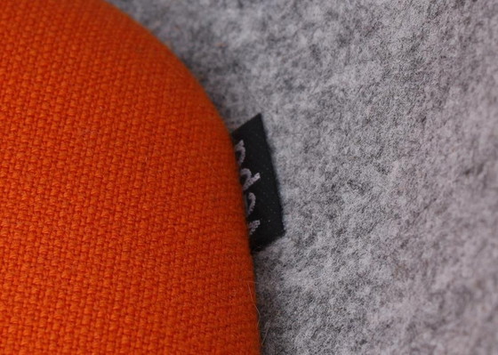 Image 1 of 2x Vepa Felt HF-10 stoel grijs/oranje