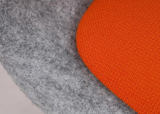 Image 1 of 2x Vepa Felt HF-10 stoel grijs/oranje