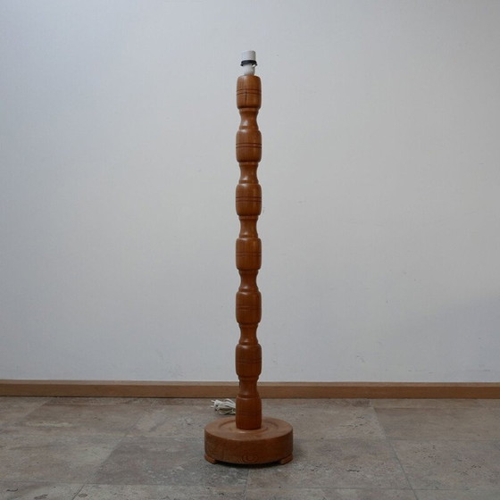 Image 1 of Vintage grenen vloerlamp, Zweden 1970