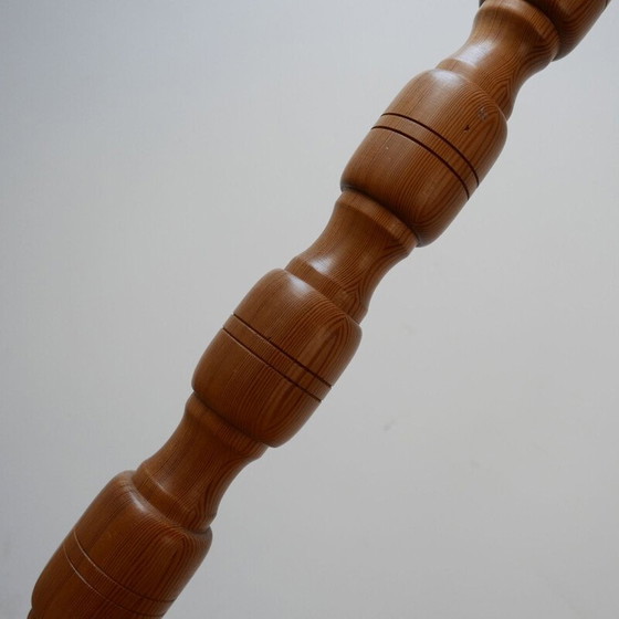 Image 1 of Vintage grenen vloerlamp, Zweden 1970