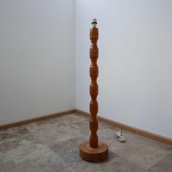 Image 1 of Vintage grenen vloerlamp, Zweden 1970