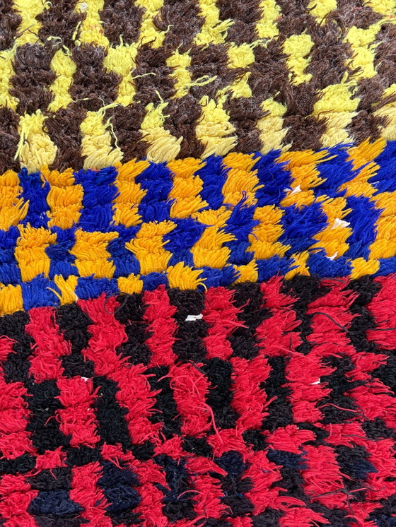 Image 1 of Vintage kleurrijk Berber Marokkaans tapijt