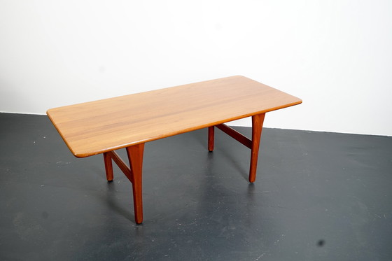 Image 1 of Vintage Deense Teakhouten Salontafel, 1960