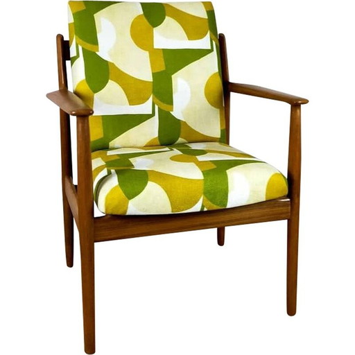 Vintage rozenhouten fauteuil van Arne Vodder, 1970