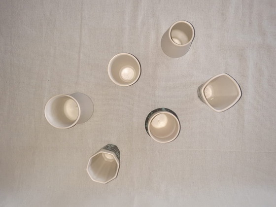 Image 1 of Set Van 6 Keramische “Multiculturele Thee- En Koffiekopjes” – Liane Castermans