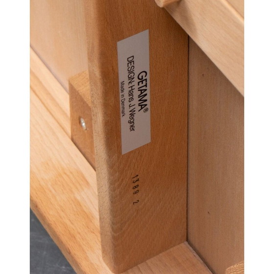 Image 1 of Vintage beuken salontafel "Ge-85" van Hans J. Wegner voor Getama