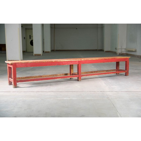 Image 1 of Vintage industriële bank, jaren 1930