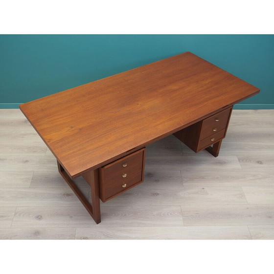 Image 1 of Vintage teakhouten bureau, Denemarken 1970