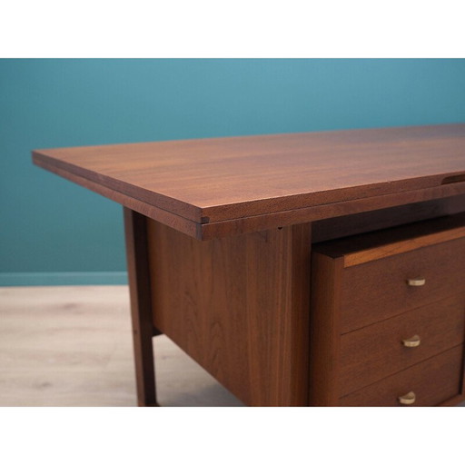Vintage teakhouten bureau, Denemarken 1970