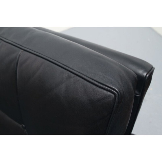 Image 1 of Vintage leren fauteuil op verchroomde poten, 1970