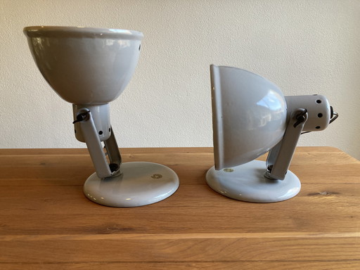 2x Philips vintage tafellampen