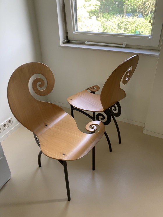 Image 1 of 2x Marouska Metz vintage vioolstoel