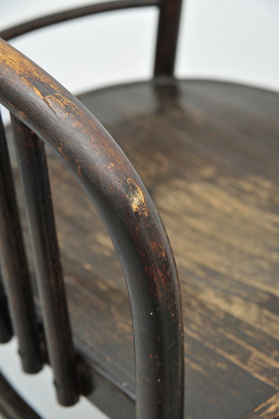 Image 1 of 2x Jacob & Josef Kohn gebogen houten stoelen