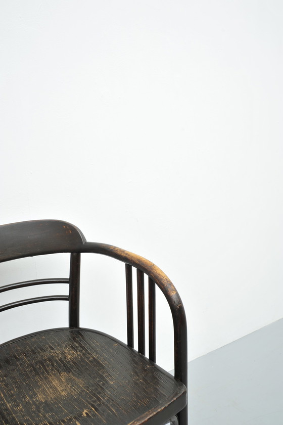 Image 1 of 2x Jacob & Josef Kohn gebogen houten stoelen