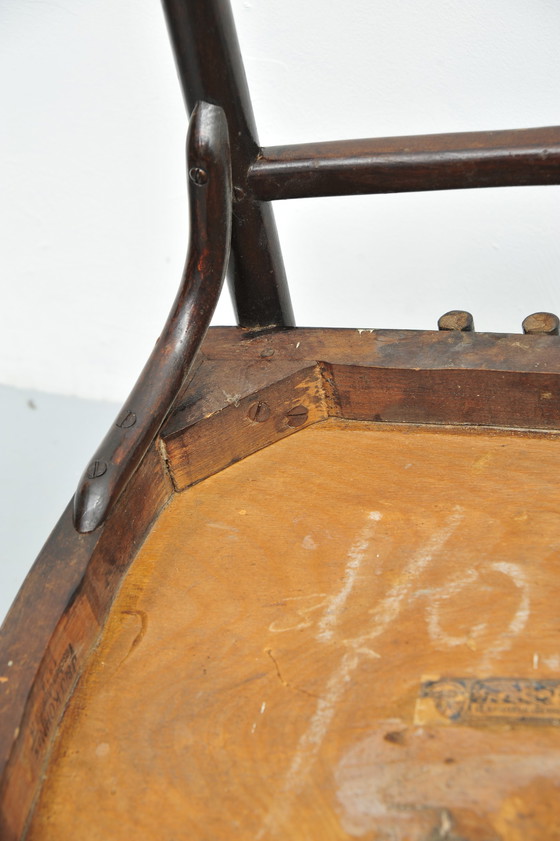 Image 1 of 2x Jacob & Josef Kohn gebogen houten stoelen