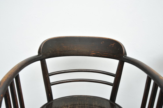 Image 1 of 2x Jacob & Josef Kohn gebogen houten stoelen