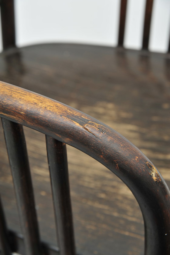 Image 1 of 2x Jacob & Josef Kohn gebogen houten stoelen