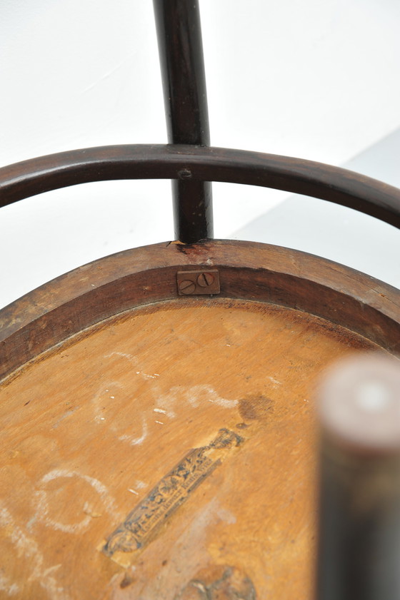 Image 1 of 2x Jacob & Josef Kohn gebogen houten stoelen